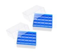 CIYODO 2 Piezas Caja de Almacenamiento Criogénica para Tubos Líquidos Compartimentos PP Resistente para Laboratorios Hospitales y de Investigación