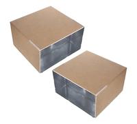 CIYODO 2 Piezas Caja de Transporte Aislada, Cajas de Envío Reutilizables, con Revestimiento de Aluminio y Papel, Mantiene Baja Temperatura y Aislamiento Térmico, para Alimentos