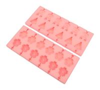 CIYODO 2 piezas Cavidades para Chocolate y Dulces con Floral y Navideña para Fiestas y Celebraciones