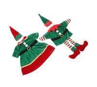 CIYODO 2 Piezas Cubierta de Botella de Vino Navideña Duende y Sombrero Decoración Festiva para Fiestas y Celebraciones