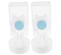 CIYODO 2 Piezas Fuente De Agua para Mascotas Alimentador Automático De Perros Dispensador De Agua De Gato Automático Cachorro Alimentación Gatito Portátil Hola Interior Abdominales Azul