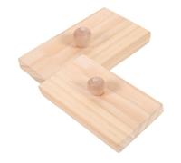 CIYODO 2 Piezas Instrumento De Percusión De Tabla De Arena Bloques De Arena para Instrumentos Musicales para Instrumento De Bloques De Arena Enseñar Bloquear De Madera Beige