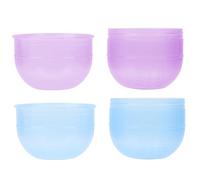 CIYODO 2 piezas Mezcladores para Tinte de Cabello Agitadores de Coloración Resistentes de PP Tazas Transparentes para Mezcla de Tintes Peluquería Fáciles de Usar y Color Aleatorio