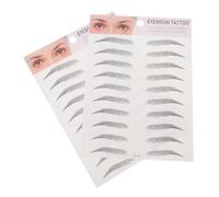CIYODO 2 piezas Pegatinas de Cejas Imitación para Hombre y Mujer de Unidades Transferencia Realista Herramienta Fácil para Cejas Naturales y Rellenado Instantáneo