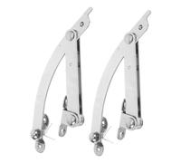 CIYODO 2 Piezas Soporte de Tapa Abatible de Doble para Armarios Eléctricos Bisagras de Cierre de Instalación y Duradera para Muebles y Cajas