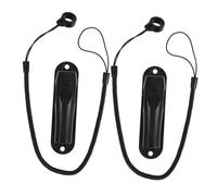 CIYODO 2 Piezas Soporte Elástico para Bolígrafos con Cuerda Extensible Anillo de Silicona y Base para Oficina Banco y Recepción Anticaída y Compatible con Bolígrafos y Estilográficas