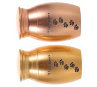 CIYODO 2 Piezas urna para Mascotas pequeñas urnas para Mascotas URNS MEMORIALES DE CENSAS DE PUBIERAS Metal