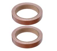 CIYODO 2 Rollos de Tira de Borde Autoadhesiva de PVC Textura Auténtica de Madera, Diseño Adaptable y Adhesivo Fuerte para Bordes y Puertas en Decoración del Hogar y RV