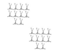 CIYODO 2 Series Encantos De Hockey Retro De Plata Para Fabricación De Joyería Accesorios De Para Pulseras Y Collares Material Resistente Y Duradero 10 Piezas*2