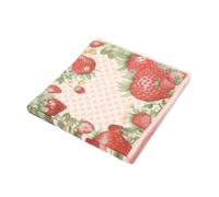 CIYODO 20 Hojas Servilletas Estampado de Fresas Servilletas de Papel Decorativas Absorción Alta Diseño Portátil para Fiestas de Verano Artículos para Fiestas
