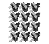 CIYODO 20 Piezas Broches Magnéticos para Bolsos y Monederos de Metal Negro, Cierre de Presión Redondo, Superficie Lisa sin Rebabas, para Costura y Labores de Tejido