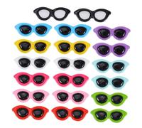 CIYODO 20 Piezas Mini Gafas de Sol Resina para Manualidades Accesorios de Decoración Planos para Clips de Pelo Estuches de Teléfono y Proyectos de Scrapbook