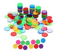 CIYODO 200 Piezas Chips De Plástico Juguetes Aprender a Contar Fichas De Juego Aprendiendo Juguetes Fichas De Juego De Plástico Fichas De Recompensa El Plastico Colorful