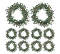 CIYODO 24 Piezas De Anillos Decorativos para Servilletas De Hogar Y Restaurante Coronas Artificiales Coronas Pequeñas para Velas De Pascua Festivas