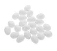 CIYODO 24 Piezas Huevos Falsos de Plástico para Aves de Compañía, 24 Unidades Tamaño Pequeño 2,1 Cm, Accesorios para Cajas Nido de Periquitos y Agapornis, Disuasorios de Puesta para Cría