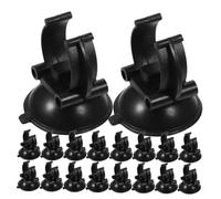 CIYODO 25 Piezas Unidades de Ventosas para Acuario Negras Clips de Sujeción para Tubos de Agua y Soportes para Calentadores Sumergibles Tanques de Peces Resistentes y Compatibles con