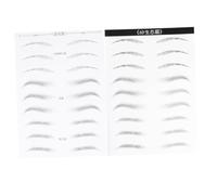 CIYODO 2hojas Pegatinas Impermeables Para Cejas De Larga Duración De Parches Para Cejas Artificiales Simulación Para Mujeres Estilo Mixto