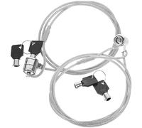 CIYODO 2juegos Candado De Bloqueo para Portátil Cable Antirrobo De Candados Llave para Oficinas y Viajes Seguridad para Laptops