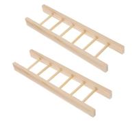 CIYODO 2piezas Mini Escalera De Madera para Casa De Muñecas Decoración De Microescenas De Microescena Suministros para Mini Casas