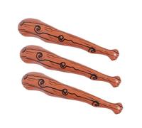 CIYODO 3 Bates de Béisbol Inflables Marrón de PVC Cómodos y Portátiles para Fiestas Deportivas y Cumpleaños Infantiles