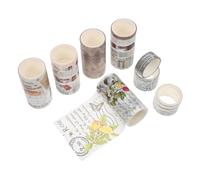 CIYODO 3 Juegos Cinta Washi Cinta Decorativa Retro Pegatinas Accesorios De Artesanía Cinta De Envolver Cinta Decorativa Artesanal Material Decorativo Cuenta Papel Japones