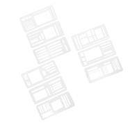 CIYODO 3 Juegos Plantillas Reutilizables para Diario Plantillas de Registro Flexibles para Journaling Scrapbooking y Planificación Compatibles con Proyectos DIY y Seguimiento