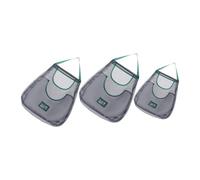 CIYODO 3 Piezas Bolsa Colgante de de Cocina Almacenamiento de Verduras de Cocina Almacenamiento de Patata, Cebolla y Bolsas de Cebolla de Malla poliéster Gris