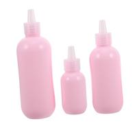 CIYODO 3 piezas Botellas de Viaje para Líquidos Cosméticos de Dispensadoras y Apretables Resistentes Fugas Portátil para Loción y Champú Reutilizables y Fáciles de Transportar Color Rosa