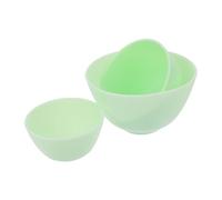 CIYODO 3 Piezas Cuenco De Silicona Herramienta Spa Cuenco Para El Cuidado De La Tazón De De Bricolaje Mezcla Color 3d Bol Gel De Sílice Verde
