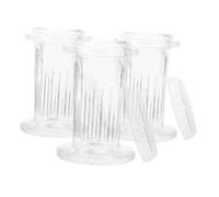 CIYODO 3 piezas Frasco de Vidrio para Tinción con Tapa Capacidad para Portaobjetos Resistente al Calor para Laboratorios Médicos y Experimentos Científicos