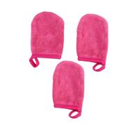 CIYODO 3 piezas Guantes de Limpieza Facial Gruesos para Desmaquillar Almohadillas Suaves para Polvo Reutilizables y Lavables