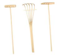 CIYODO 3 Piezas Kit de Rastrillos Mini de Jardín Zen de Plástico para Decoración de Mesa y Escritorio Compacto para Paisajes Secos y Cajas de Arena Domésticas
