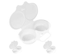 CIYODO 3 Piezas Microondas Cocedor de Huevos Reutilizable para Vapor Hervir y Freír Utensilio de Cocina Versátil y Fácil de Usar Herramienta Práctica para Cocinar Huevos