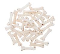 CIYODO 30 Piezas de Huesos Falsos Miniatura para Halloween, Adornos en Miniatura de 1,9x0,5x0,2 Cm, Accesorios Decorativos para Casa de Muñecas y Ambientación Interior de Fiestas