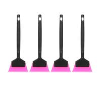 CIYODO 4 Espátulas para Película de Coche de Plástico Firme Escobillas de Goma Pequeñas para Aplicación y Alisado de Vinilo Ventanas Kit Multiusos para Tintado y Limpieza de