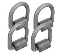 CIYODO 4 Piezas Anclajes de Soldadura D Resistente Tratado para Camiones Remolques Carga