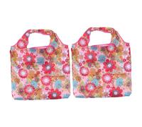 CIYODO 4 Piezas Bolsa de la Compra Bolsa de Almacenamiento de Compras Bolso de Mano Plegable School Bag maletin Escolar Bolsos totalizador ecológica de artículos Varios Rosa