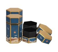 CIYODO 4 Piezas Caja Metálica para Almacenamiento de Cigarrillos Lata Hermética de Hojalata Pequeña para Oficina y Viaje Recipiente Portátil para con Tapa