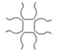 CIYODO 4 Piezas de Abrazaderas de Hierro para Conector de Inyector de Combustible, Compatibles Motores 6.0 L, Previenen Fugas y Aflojamiento en Vehículos