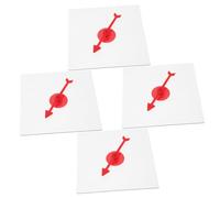 CIYODO 4 Piezas del Juego de matemáticas Tocadiscos Juego de matematicas Flechas de Juego Juegos de Sociedad Juguete de matemáticas para el plastico Rojo