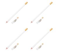 CIYODO 4 piezas Lápices Blancos para Barbería con Sacapuntas Integrado Lápiz Delineador de Cejas y Barba para Peinado Detallado y Definición Precisa Seguro para Tipo de Piel Uso Diario