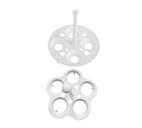 CIYODO 4 piezas Rejilla de Vapor para Huevos Soporte de Cocina de Plástico para Cocción y Vapor Ranuras para Cocinas Pequeñas y de Espacio