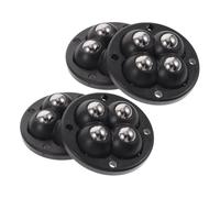CIYODO 4 Piezas Ruedas Adhesivas Autoadhesivas Giratorias con Bolas de Acero Inoxidable Ruedas Pegables para Muebles Cajas de Almacenamiento Movimiento Silencioso Rayaduras