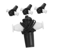 CIYODO 4 Piezas Silbatos Samba de Plástico para Educación Infantil de Silbato Musical de Tres para Actividades de Danza y para Profesores y de