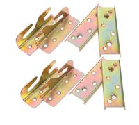 CIYODO 4 piezas Soportes para Rieles de Cama de Madera Conectores Invisibles Americano para Marcos Fijadores Resistentes para Actualización y Reparación de Camas