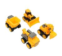 CIYODO 4 Piezas Vehículos de Construcción Desmontables para Juguetes Educativos DIY para Desarrollar Habilidades Manuales Kit de Coches y Excavadoras Infantiles