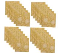 CIYODO 40piezas Servilletas Decorativas Elegantes Unidades Para Baño Decoración Mesa Doradas
