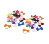 CIYODO 40piezas Tocado para Mascotas Lazo para Cachorros Banda De Goma para Perros Pequeños para Yorkshire Terrier Diario Paseos o