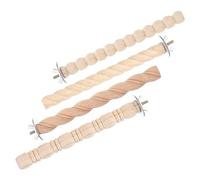 CIYODO 4piezas Percha para De Madera Juguetes para Periquitos Soporte para Pájaros Jaula Accesorio para Parados sobre Bird Toys for Cage