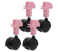 CIYODO 4piezas Ruedas Giratorias para Jaulas De Gatos y Mascotas Accesorios Ruedas para Transportador De Mascotas para Jaulas De Gatos Diario